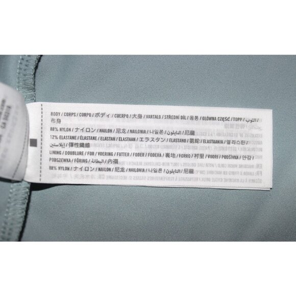 nwt ABERCROMBIE & FITCH Soft Collection Long-Sleeve Wrap Bodysuit in Dusty Blue - Picture 7 of 7